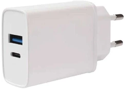Įkroviklis Vivanco USB-A/USB-C PD3 20W, USB/USB-C, balta, 20 W kaina