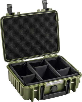 BW Outdoor Cases Type 1000 / Bronze žalias (divider system)