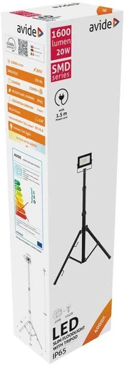 LED prožektorius su stovu Avide 20W 4K 1600lm