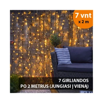 Led lempučių užuolaida PROLED IP67 14x2 m