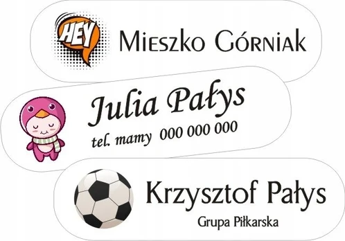 Termoetiketės vardinės etiketės