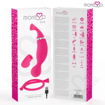 MORESSA - KIRK DUO SUCTION + MULTI-PERFORMANCE MASSAGER PREMIUM SILICONE RECHARGEABLE