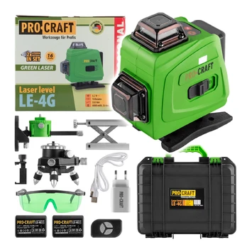 Lazerinis nivelyras ProCraft LE-4G, 40 m
