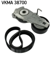 V formos rumbuotas diržas, komplektas SKF VKMA 38700 kaina