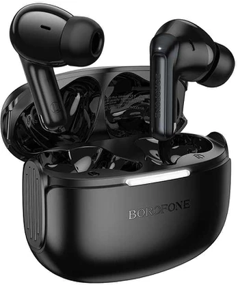 Borofone TWS Bluetooth ausinės FQ9 Plus Peaceful ANC+ENC juodos