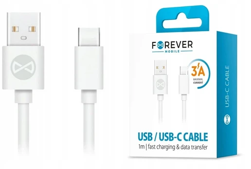 Usb C laidas 1m įkroviklio laidas 3a įkrovimui