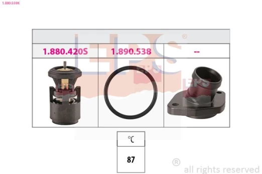 Termostatas, aušinimo skystis EPS 1.880.559K