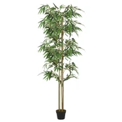 Dirbtinis bambukas, žalios spalvos, 150cm, 988 lapai kaina