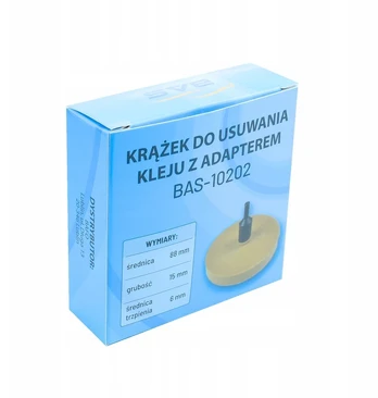 Guminis diskas klijų juostai pašalinti + adapteris