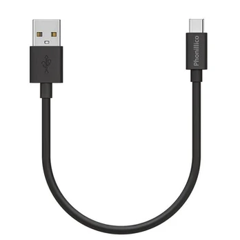 20cm USB-C kabelis juodas Samsung Galaxy S10 / S10+ / S10 Plus / S10e Phonillico®