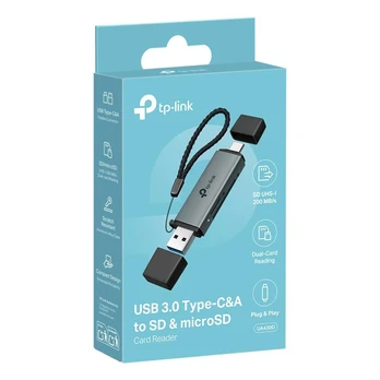TP-Link UA430D USB 3.0 Type-C&A to SD & microSD 3.0 Card Reader | TP-LINK