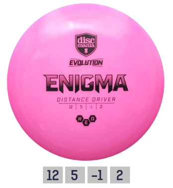 Diskgolfo diskas DISCMANIA NEO ENIGMA Evolution Distance Driver