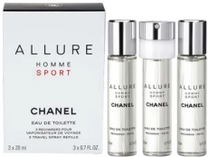Tualetinis vanduo Chanel Allure Sport EDT vyrams 3 x 20 ml kaina