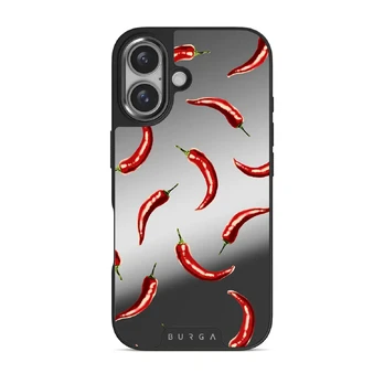Hot Chilli - iPhone 16 Case, Elite Mirror (MagSafe) / Gunmetal