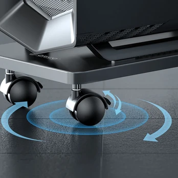 Orico CPB6 Computer Stand with Wheels - Juodas