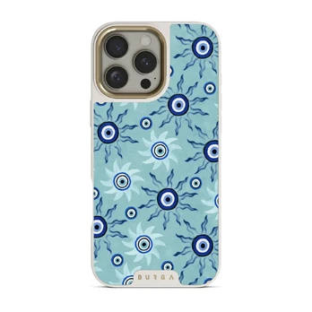 Blue Gaze - iPhone 16 Pro Case, Elite Light (MagSafe) / Gold