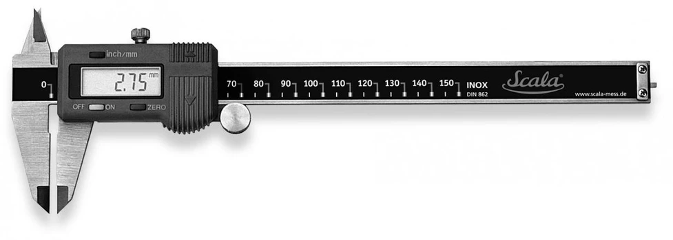 Skaitmeninis slankmatis 150x40mm 0,01mm, Scala