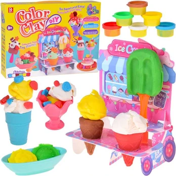 Create a creative dessert! ICE CREAM SHOP modeling clay + accessories ZA5711