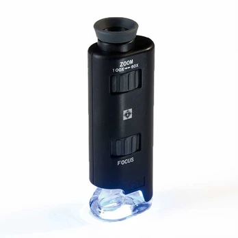 Kišeninis mikroskopas "Zoom" 60x - 100x
