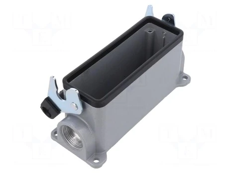 Enclosure: for HDC connectors | size H-B 24 | with latch | straight