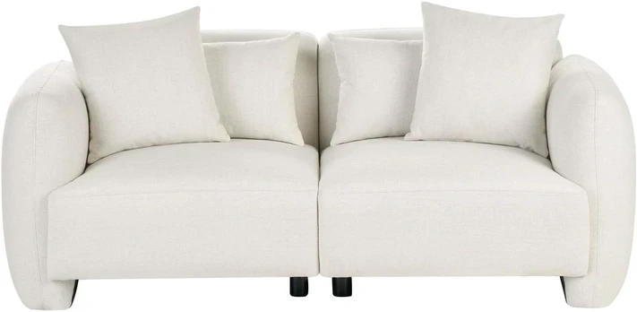 Beliani 3 vietų sofa EKENES, kreminė balta
