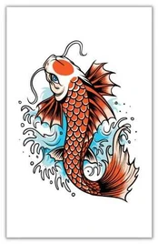 Hisabjoker Ab Koi tatovering