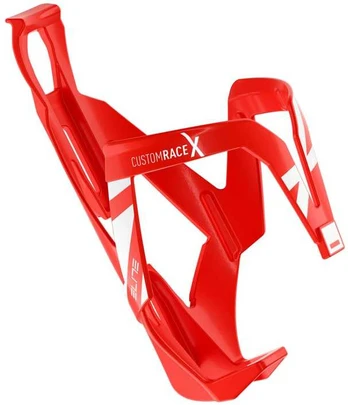 ELITE košík CUSTOM RACE X, lesk, raudona/bílá