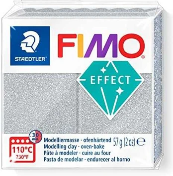 FIMO Mod.masse Effect 57g sidabrinis glitter retail