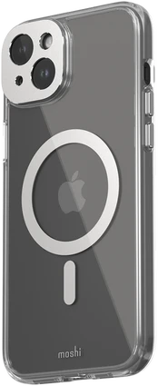 Dėklas Moshi iGlaze for iPhone 15 Plus - Lunar Sidabrinis