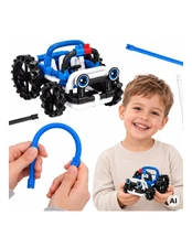 WOOPIE Construction Blocks Off-Road Vehicle Police 44 pcs. kaina
