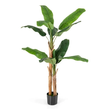 Dirbtinė banana palmė, su vazonu