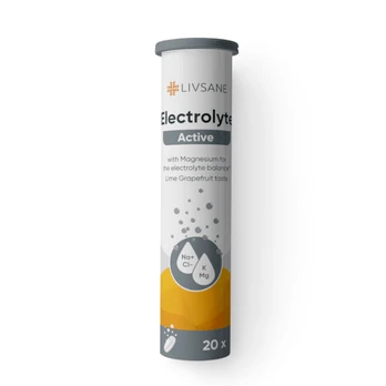 LIVSANE Electrolyte Active elektrolitų šnypšiančios tabletės, N20