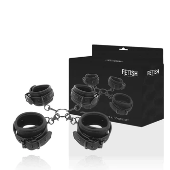 Fetish Submissive Set - Adjustable Hand & Ankle Restraints, Neoprene Lined
