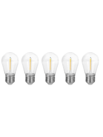 LED apšvietimas // New Arrival // Żarówki 5 szt. 1W, E27 do girlandy