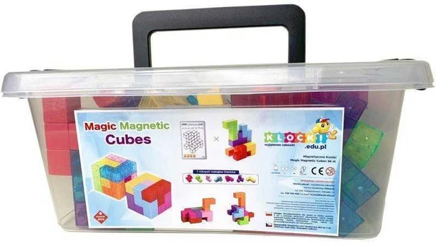 X Bida Magnetinis konstruktorius Magic Magnetic Cubes 56 el.