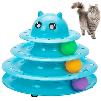 Verk Group Cat toy interactive tower 3 balls
