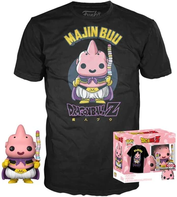 Funko Set figure POP & Tee Dragon Ball Z Majin Buu Exclusive