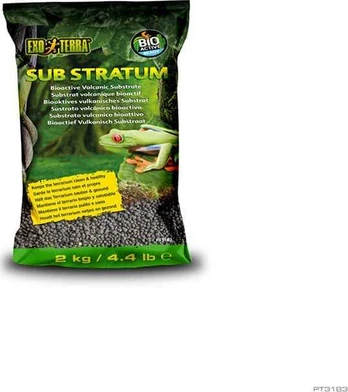 Exo Terra Sub Stratum BioactiveVolcanic Sub, terariumo substratas, varlėms, 2kg