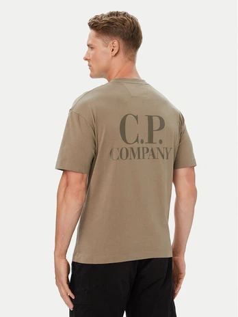 C.P. Company Marškinėliai 21CMTS135A005100W Smėlio Regular Fit