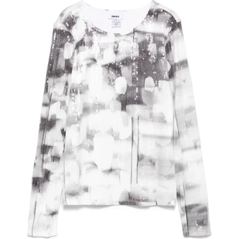 Palaidinės moterims, Mėlyna, L/s knit tops