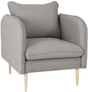 Fotelis Customform Kėdė, POSH WOOD, 89x80x90 cm, Pilka