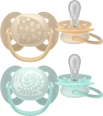 Philips Avent - Ultra soft soother, 0-6m, Light yellow/light green