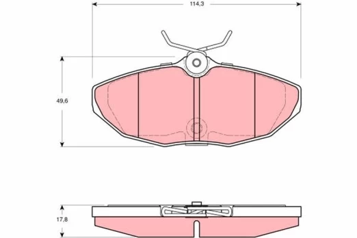 TRW GDB1511 Brake pad set