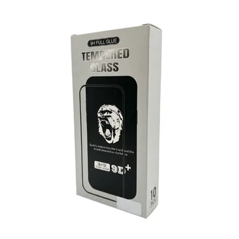 LCD apsauginis stikliukas 9D Gorilla Apple iPhone 16 Pro Max juodas (10 vnt. rinkinys)