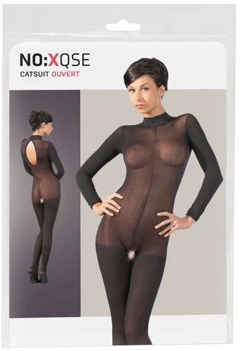 NO:XQSE Catsuit with Lace Collar M/L kūno kojinė