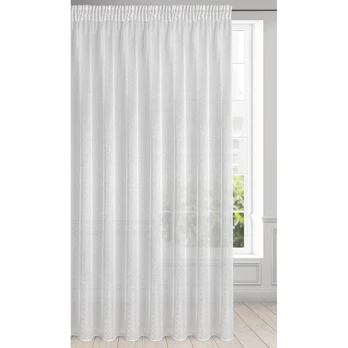 Dieninės užuolaidos Sibel, baltos/sidabro, 400 cm x 250 cm