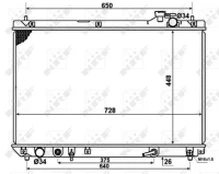 Variklio radiatorius NRF NRF 58378