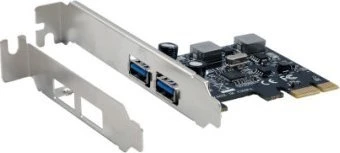 Exsys EXSYS EX-11192 2 prievadų USB 3.2 Gen 1 PCIe plokštė su atskiru maitinimu