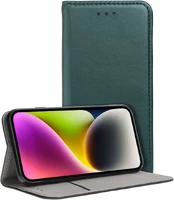 Dėklas Oem Smart Magneto book case for XIAOMI REDMI NOTE 13 PRO 4G dark žalias kaina