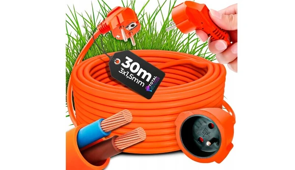 Prailginimo laidas su įžeminimu , 30 m
